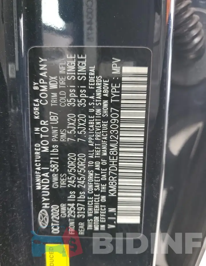 KM8R7DHE8MU230907 Photo# 14