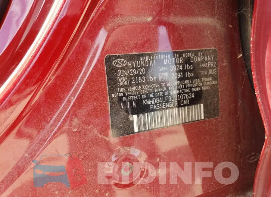 KMHD84LF9LU107624 Photo# 13