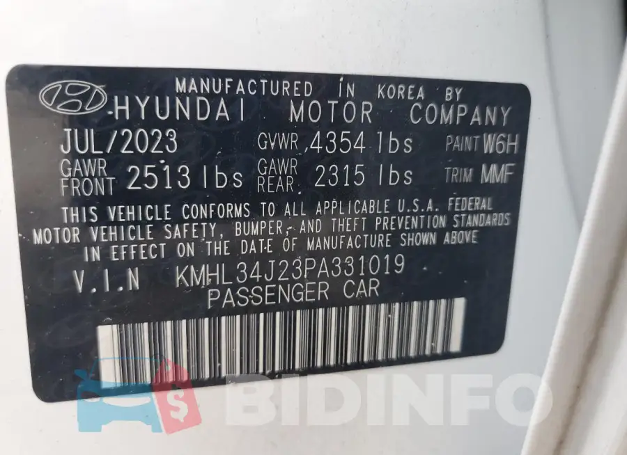 KMHL34J23PA331019 Photo# 12