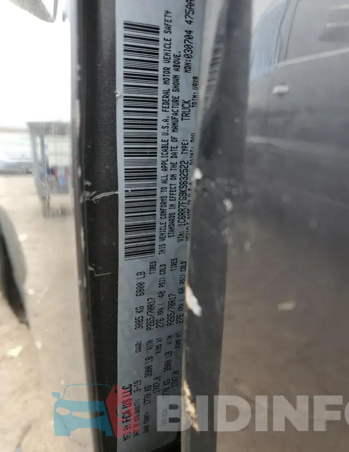 1C6RR7FG9KS632522 Photo# 12