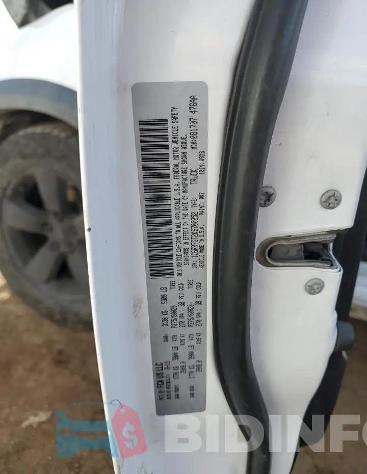 1C6RR7GT2KS700252 Photo# 12