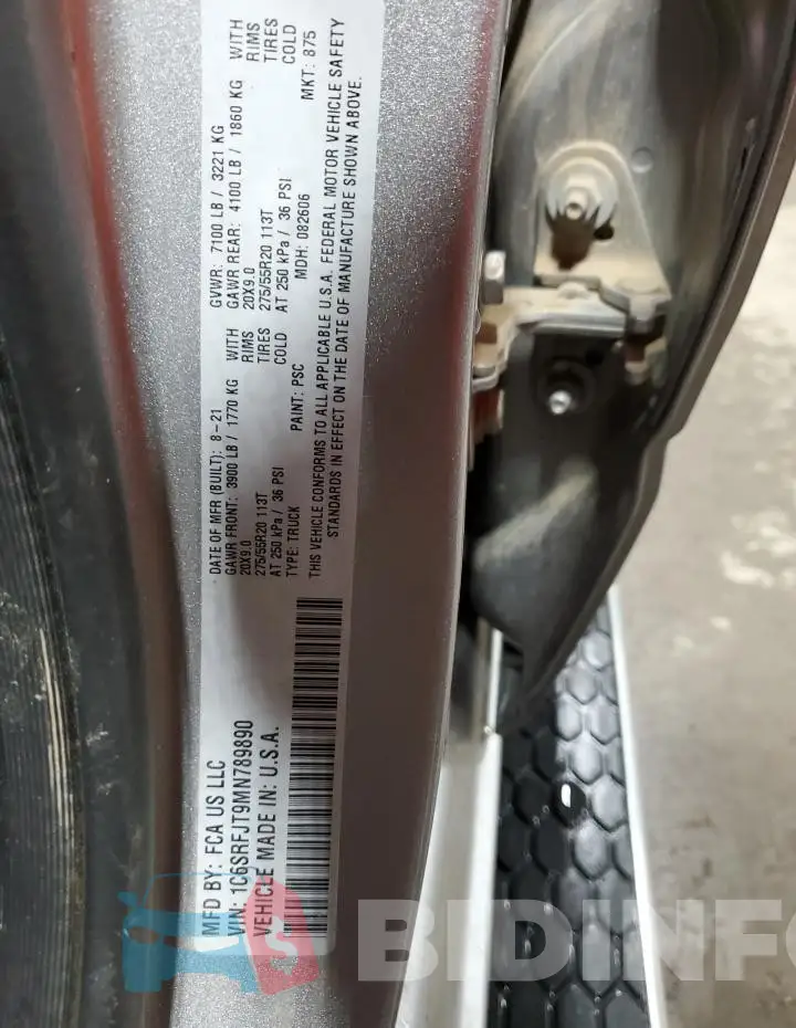 1C6SRFJT9MN789890 Photo# 12