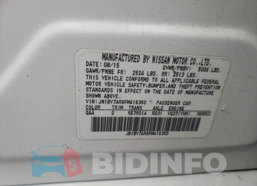 JN1BV7AR6FM416350 Photo# 12