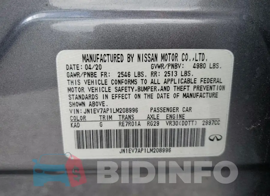 JN1EV7AP1LM208996 Photo# 12