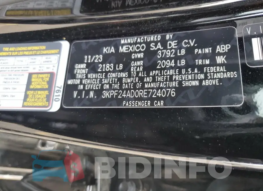 3KPF24AD0RE724076 Photo# 12