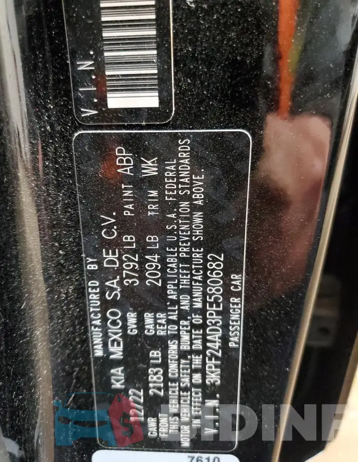 3KPF24AD3PE580682 Photo# 12