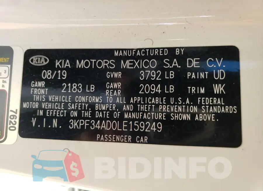 3KPF34AD0LE159249 Photo# 12
