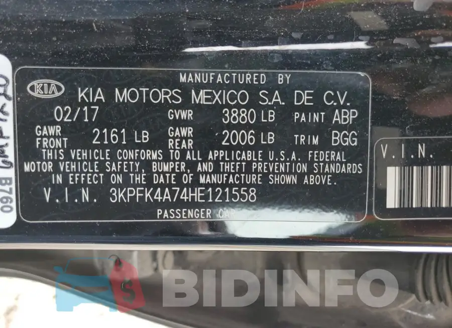 3KPFK4A74HE121558 Photo# 12