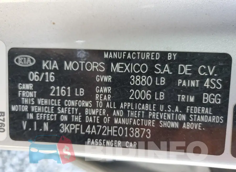3KPFL4A72HE013873 Photo# 12