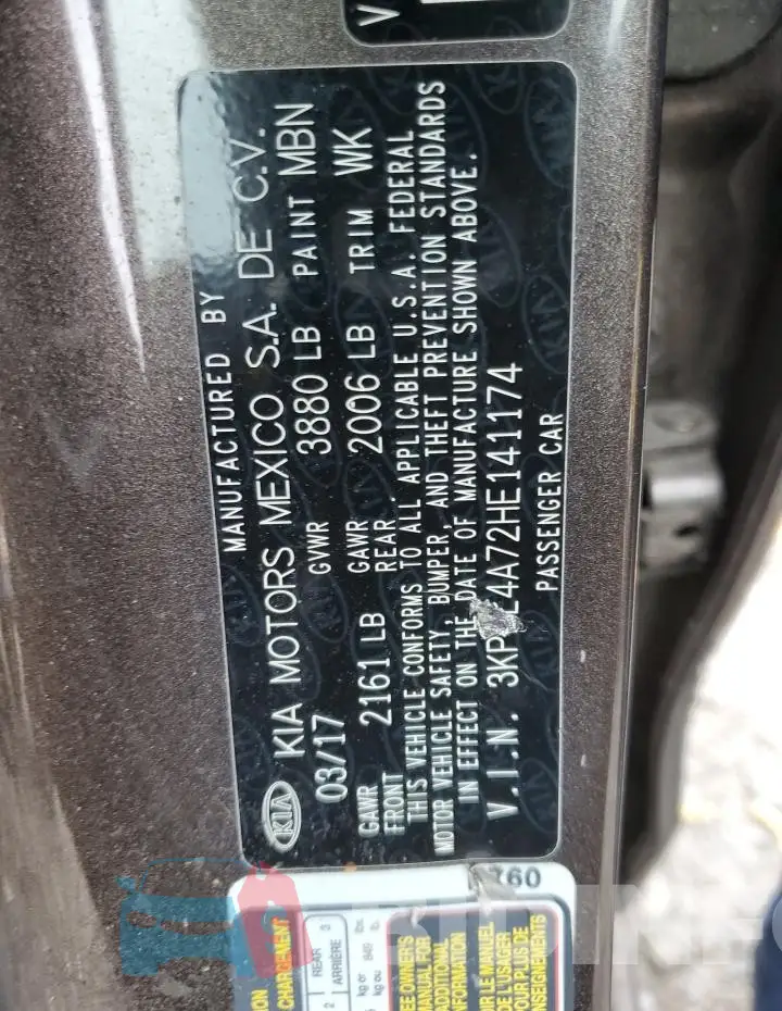 3KPFL4A72HE141174 Photo# 12