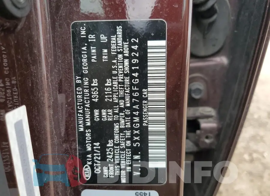 5XXGM4A76FG419242 Photo# 12