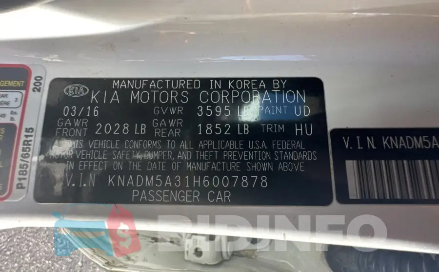 KNADM5A31H6007878 Photo# 10