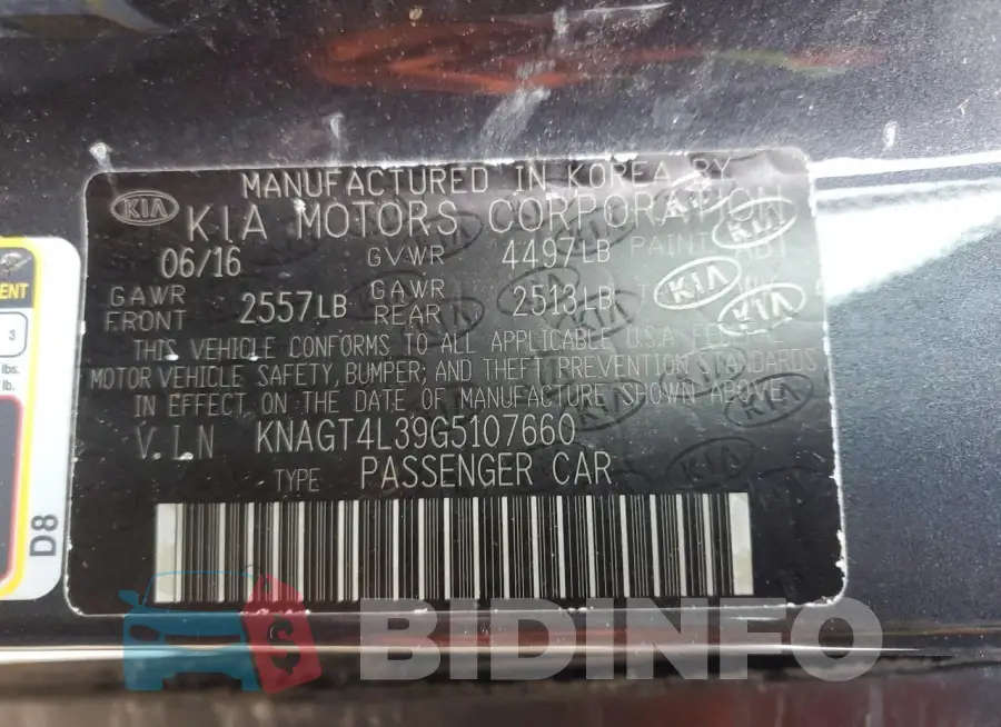 KNAGT4L39G5107660 Photo# 12