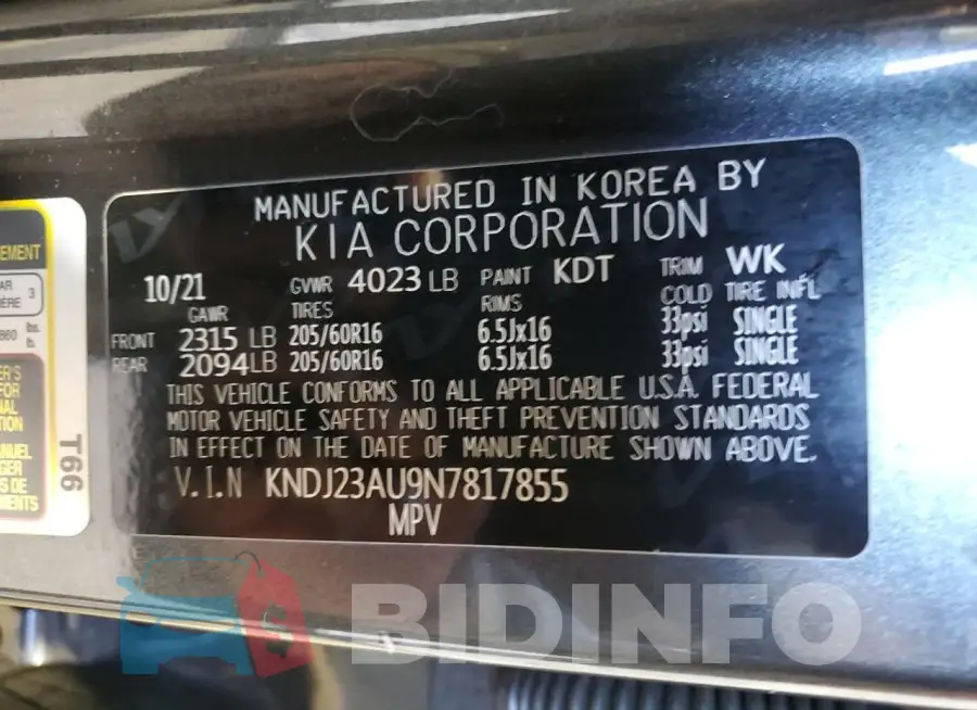 KNDJ23AU9N7817855 Photo# 12