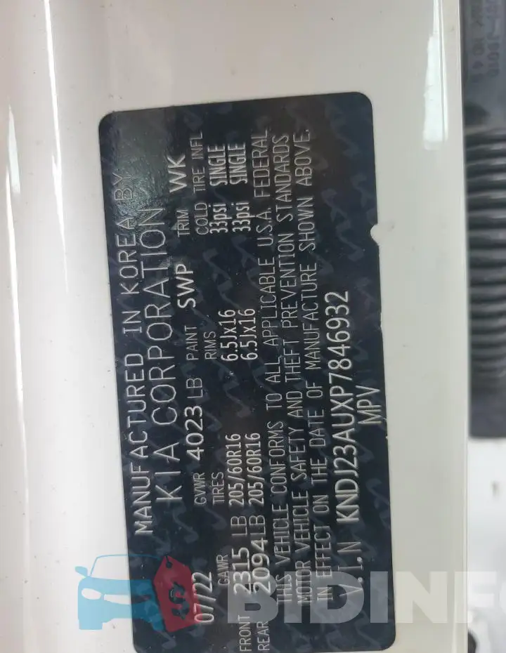 KNDJ23AUXP7846932 Photo# 13