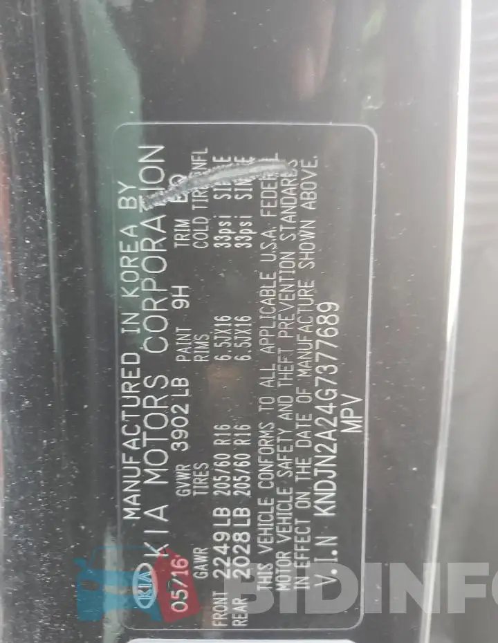 KNDJN2A24G7377689 Photo# 14