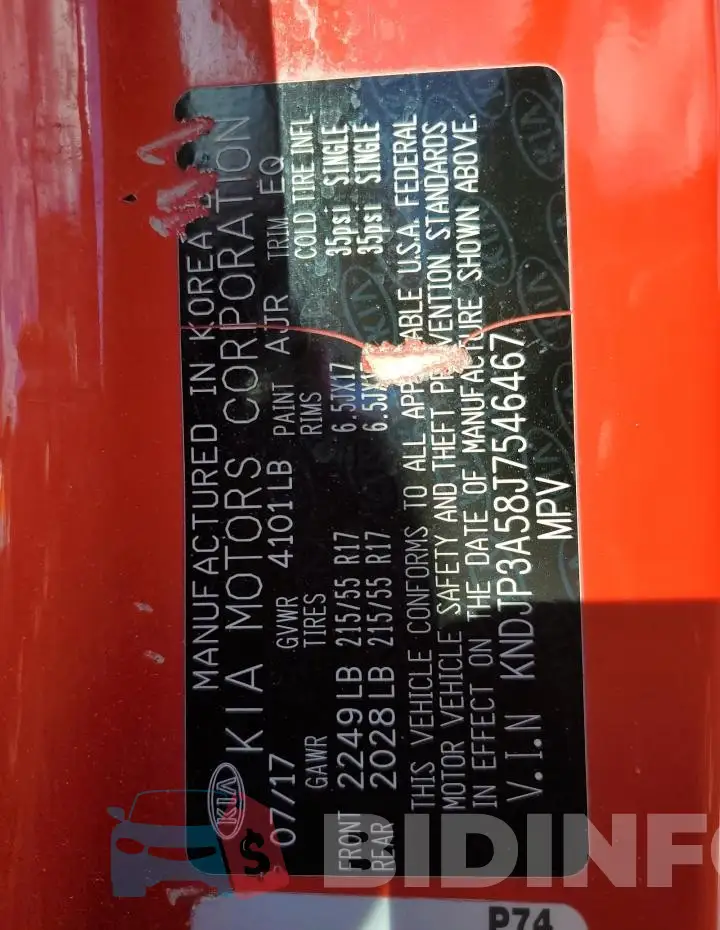 KNDJP3A58J7546467 Photo# 12