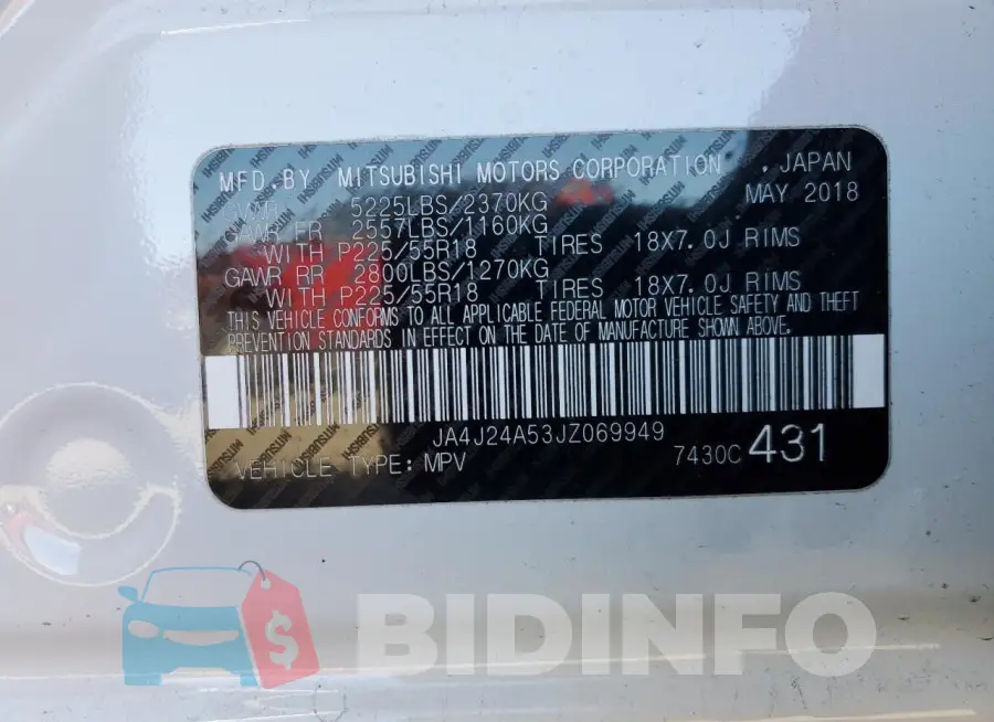 JA4J24A53JZ069949 Photo# 12