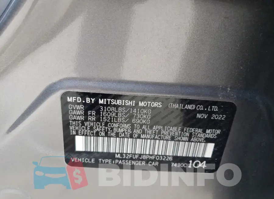 ML32FUFJ8PHF03226 Photo# 12