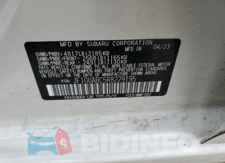 JF1GUABC5R8229195 Photo# 12