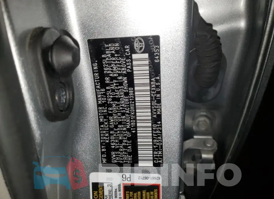 4T1BD1FK0HU213980 Photo# 12