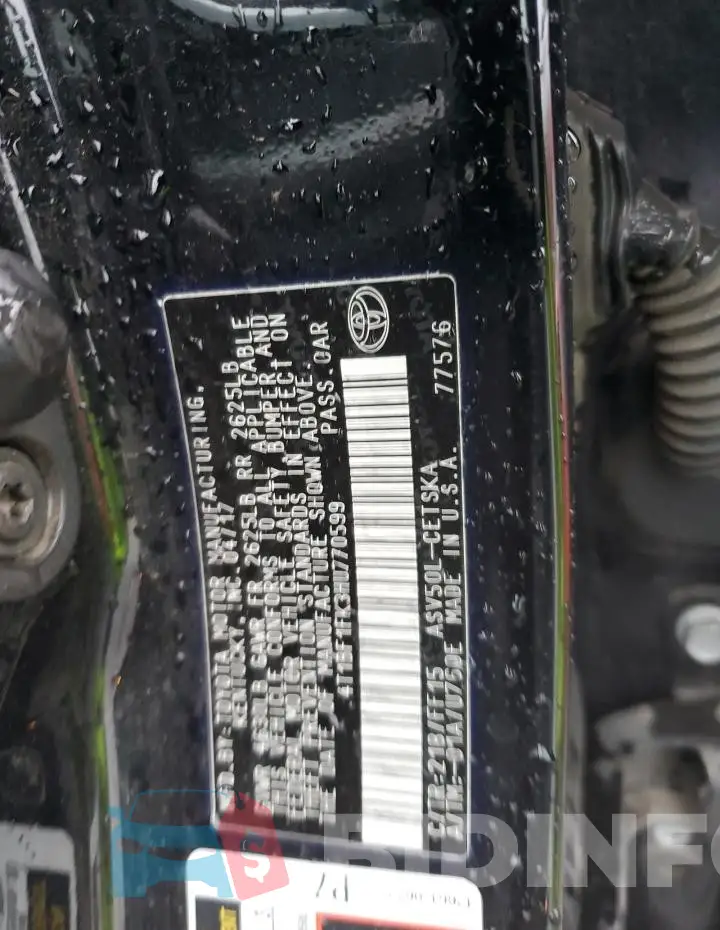 4T1BF1FK3HU770599 Photo# 12