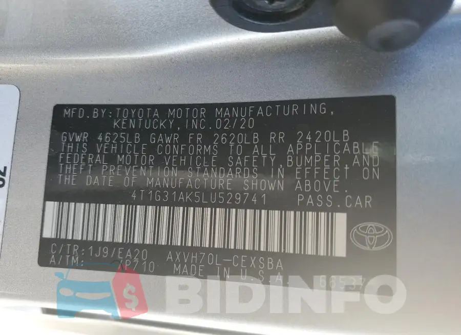 4T1G31AK5LU529741 Photo# 12