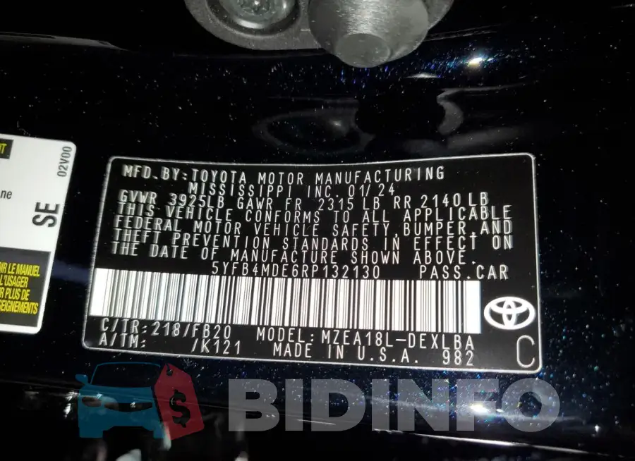 5YFB4MDE6RP132130 Photo# 12