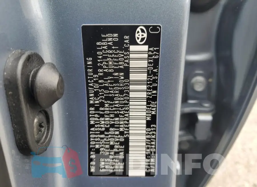 5YFEPRAE6LP073030 Photo# 12