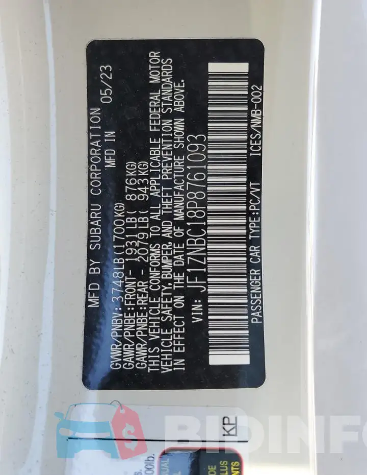 JF1ZNBC18P8761093 Photo# 13