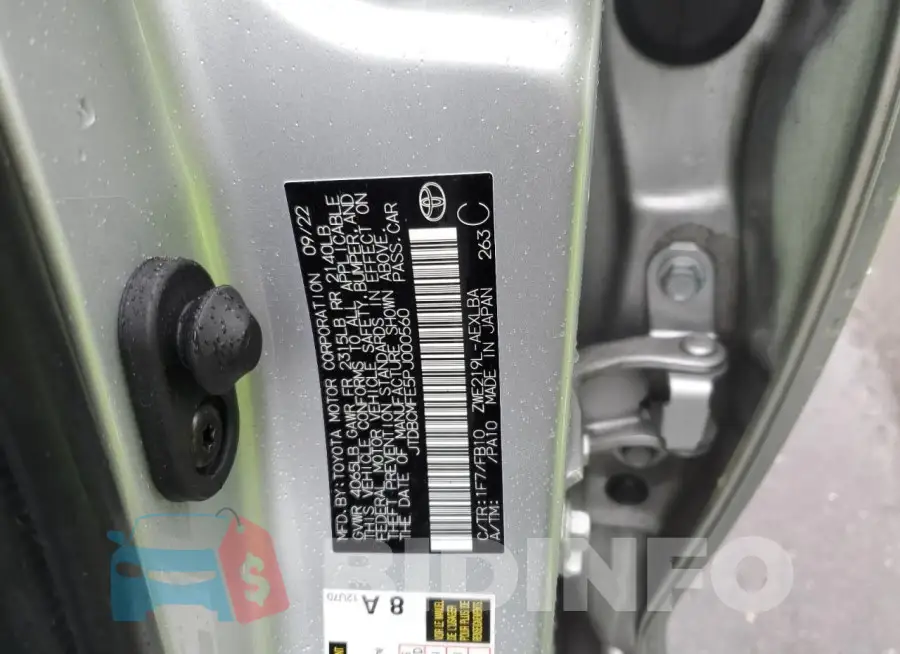 JTDBCMFE5PJ000560 Photo# 12