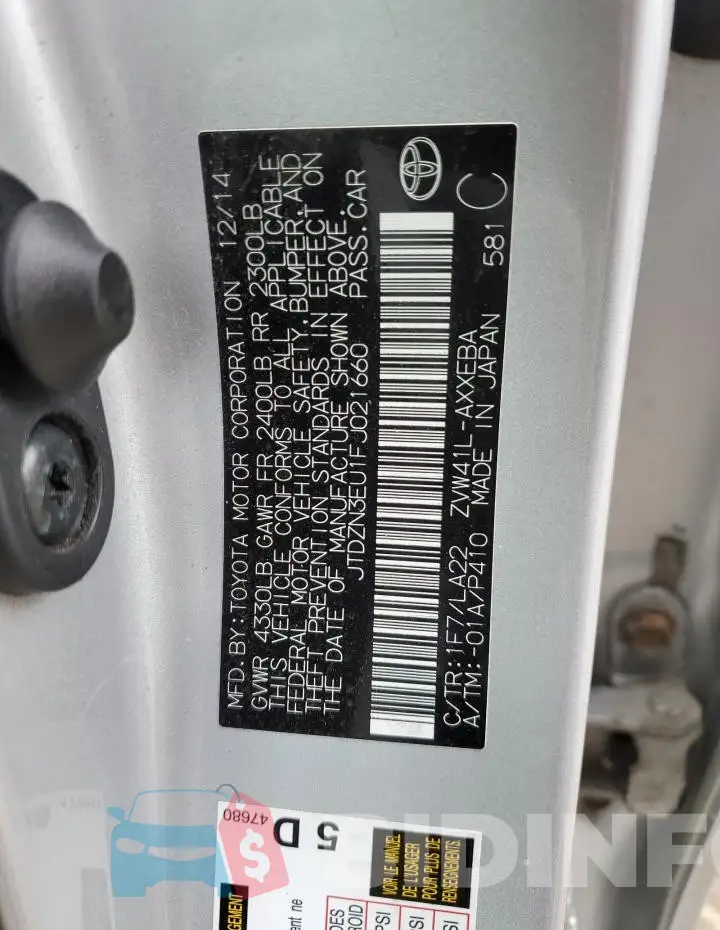JTDZN3EU1FJ021660 Photo# 13