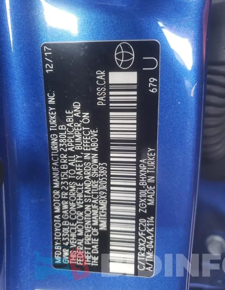NMTKHMBX9JR053893 Photo# 12