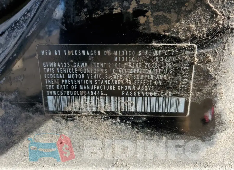 3VWCB7BUXLM049446 Photo# 12