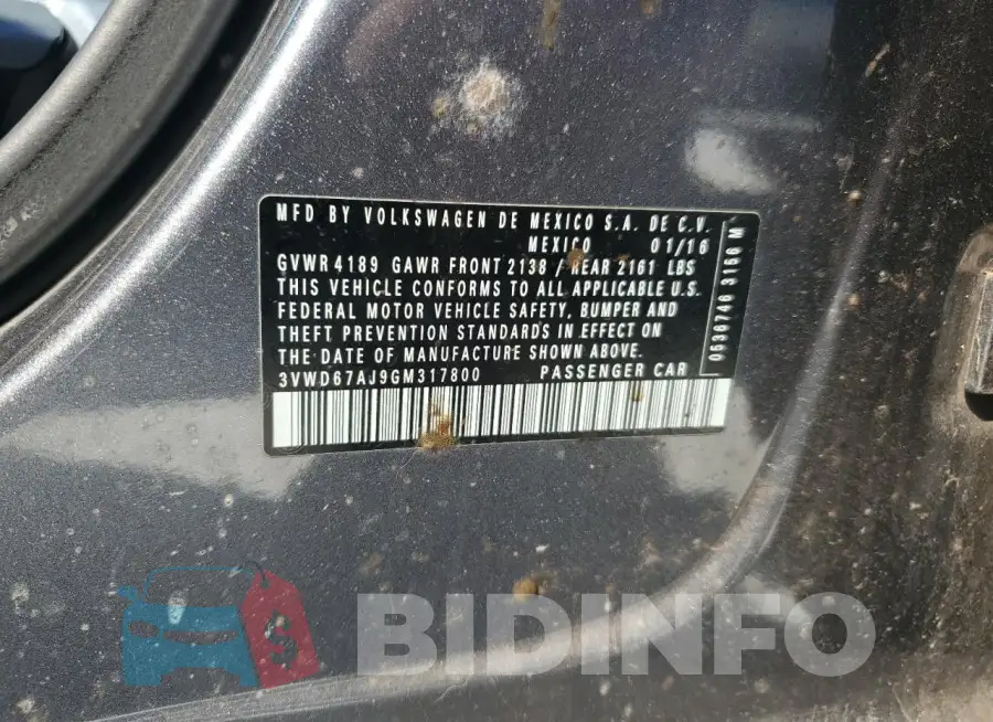 3VWD67AJ9GM317800 Photo# 12