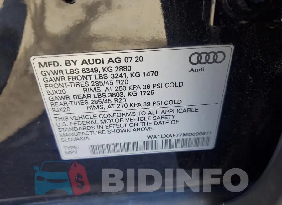 WA1LXAF77MD000671 Photo# 12
