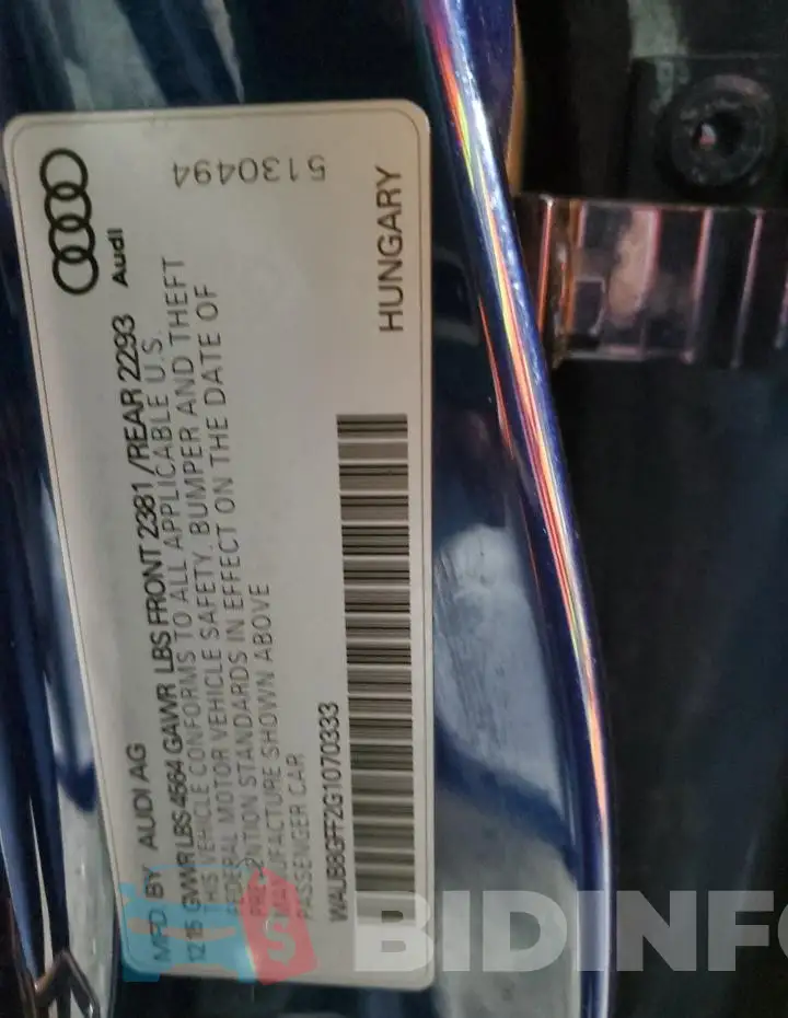 WAUB8GFF2G1070333 Photo# 13