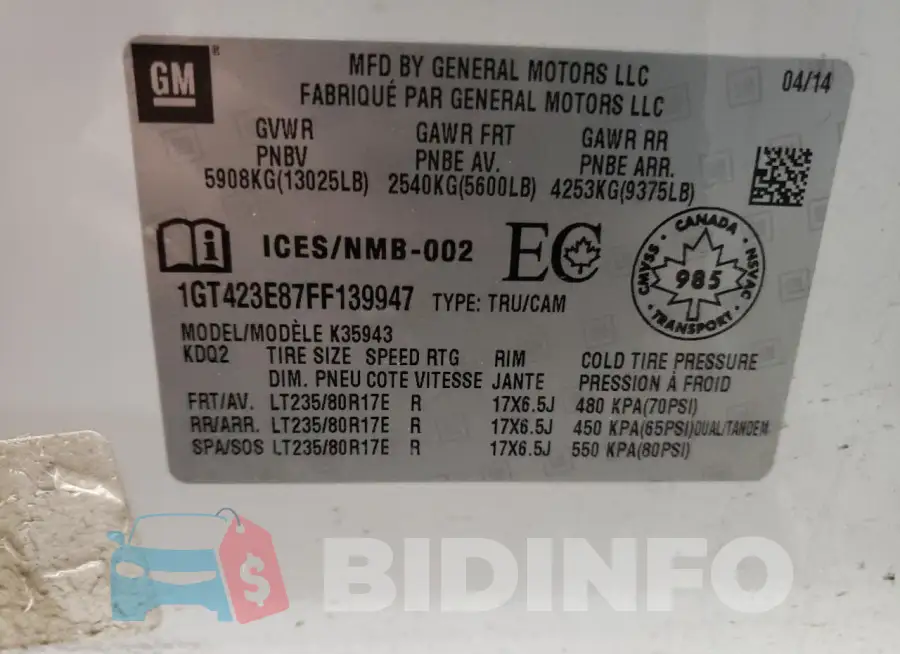 1GT423E87FF139947 Photo# 12