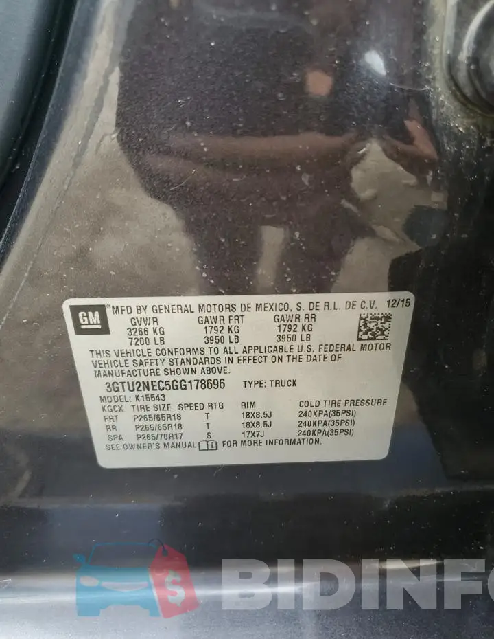 3GTU2NEC5GG178696 Photo# 12