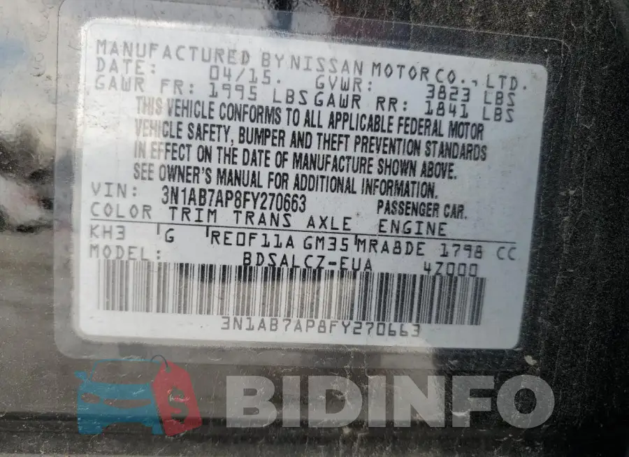 3N1AB7AP8FY270663 Photo# 12