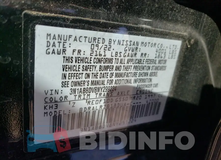 3N1AB8DV8NY299224 Photo# 12