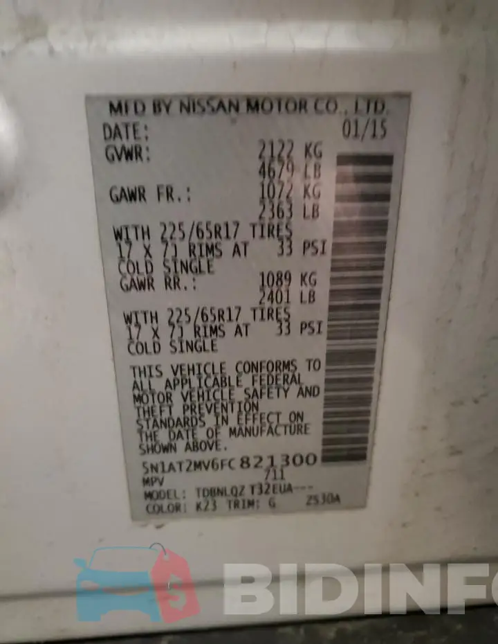 5N1AT2MV6FC821300 Photo# 12