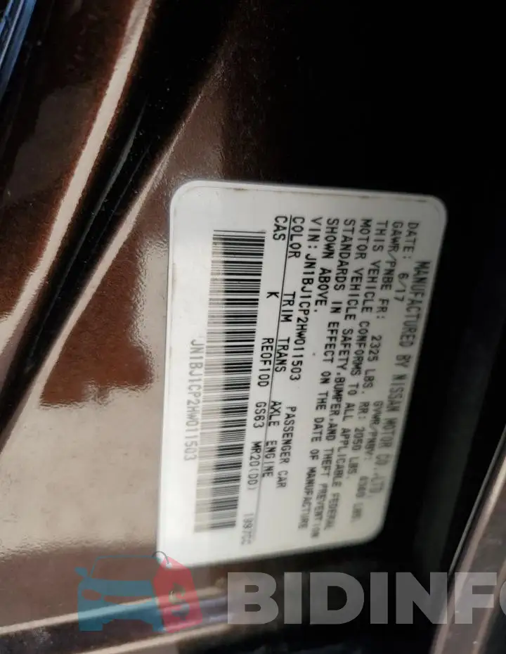 JN1BJ1CP2HW011503 Photo# 13