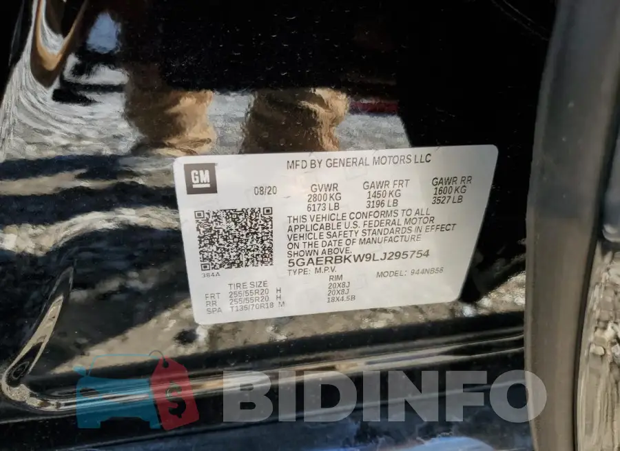 5GAERBKW9LJ295754 Photo# 14