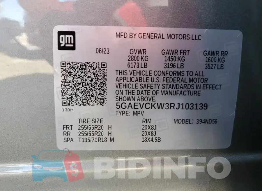 5GAEVCKW3RJ103139 Photo# 14
