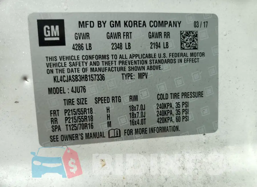KL4CJASB3HB157336 Photo# 10