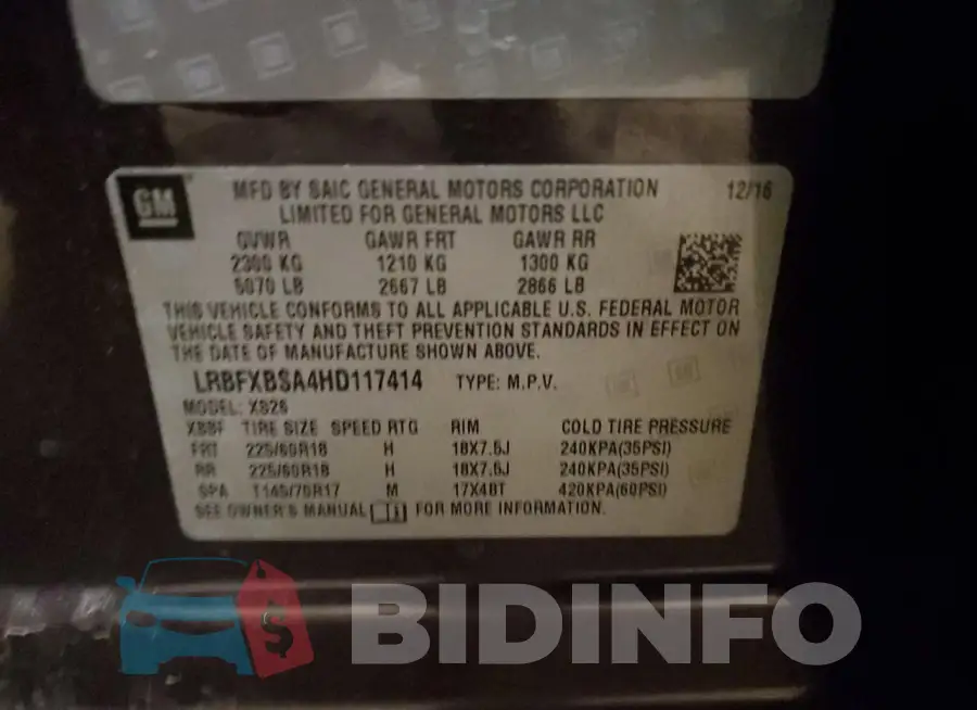 LRBFXBSA4HD117414 Photo# 12