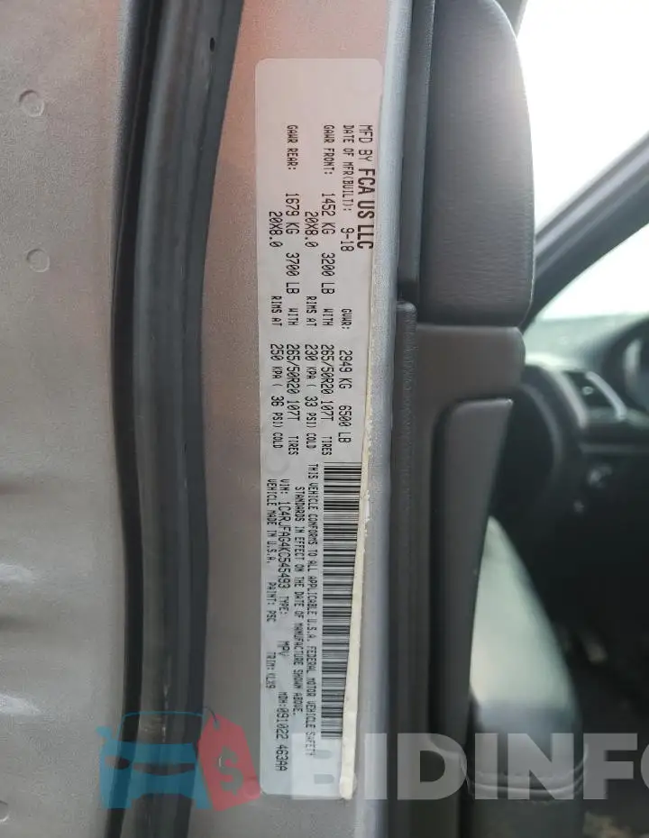 1C4RJFAG4KC545493 Photo# 13