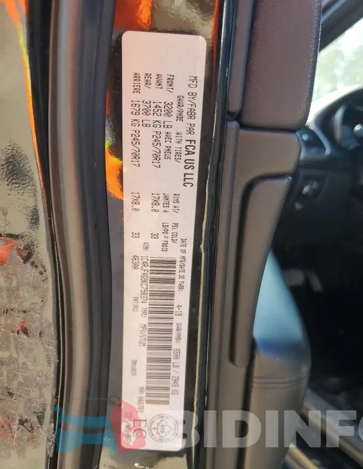 1C4RJFAG9KC758374 Photo# 13