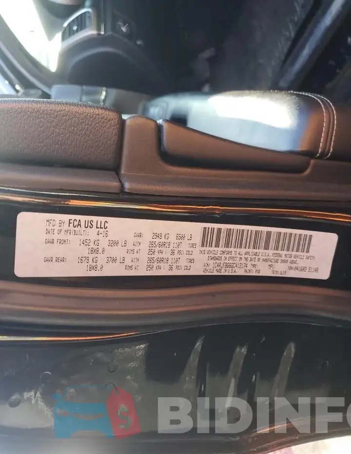 1C4RJFBG6GC412174 Photo# 12